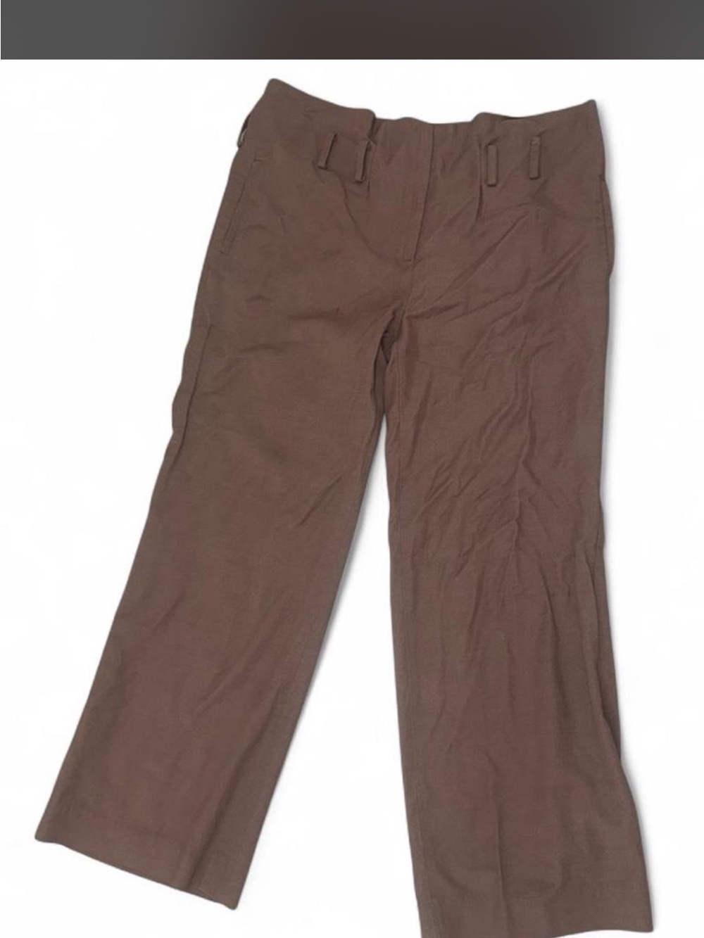 Patrizia Pepe Women's Brown Wide-Leg Capris
